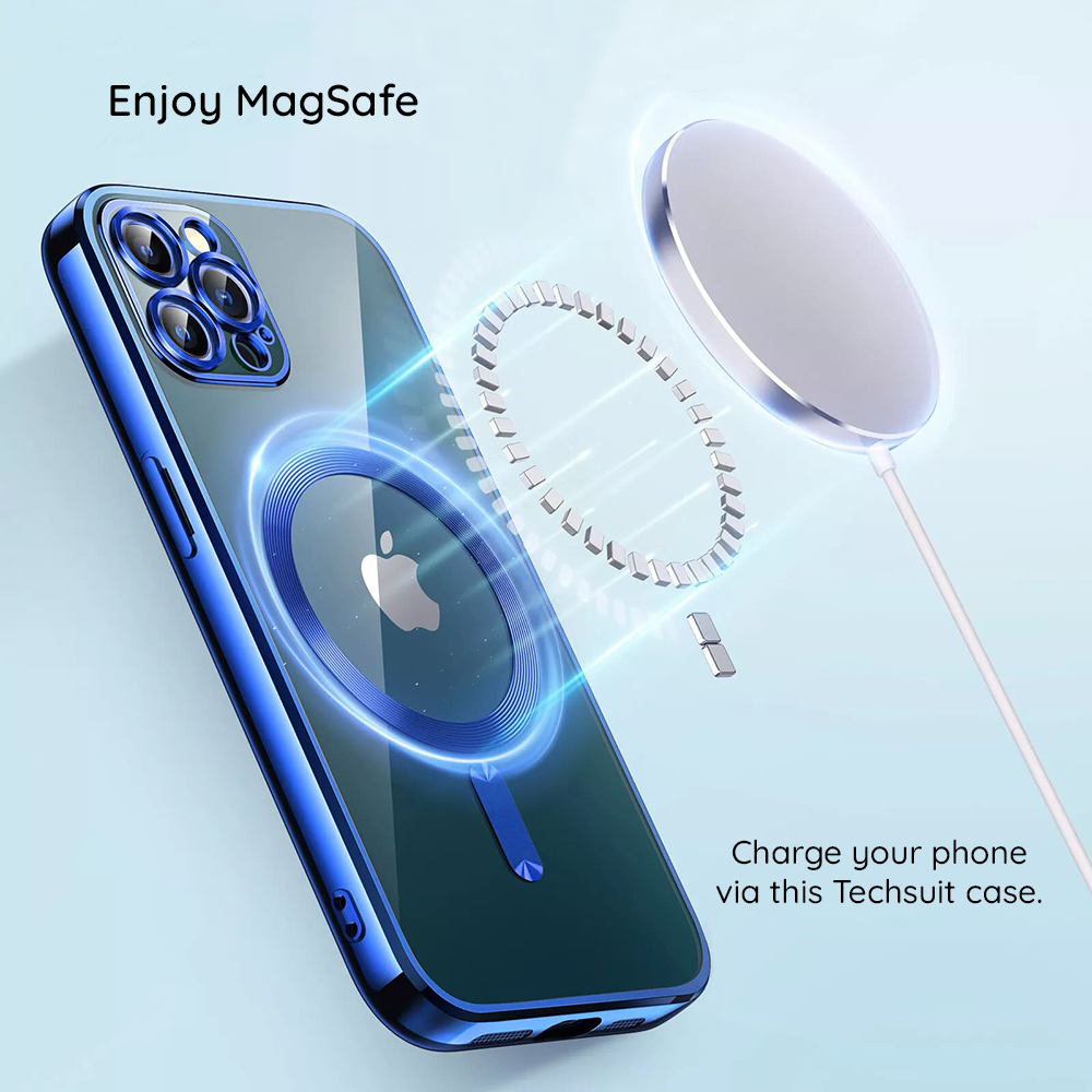 Capa Luxury Crystal MagSafe para Apple iPhone 15 - prateado
