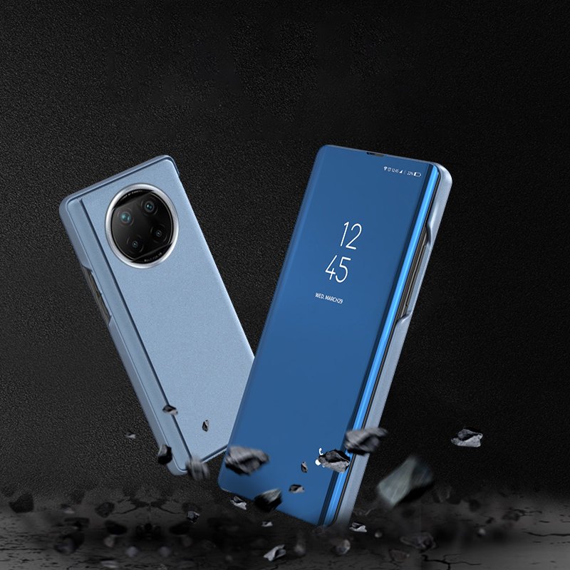 Capa Clear View para Xiaomi Redmi Note 9T 5G - azul