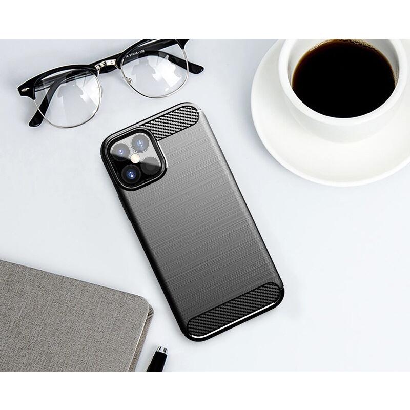 Capa Carbon Shield TPU para Apple iPhone 12 Mini - azul