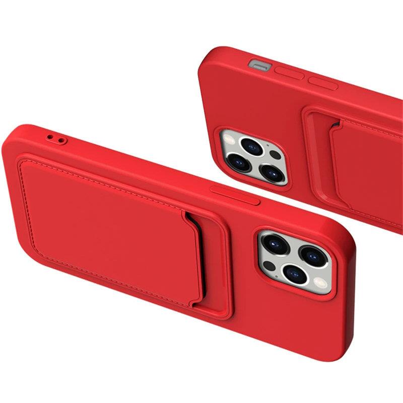 Capa Card Case para Xiaomi Redmi 9 - vermelho