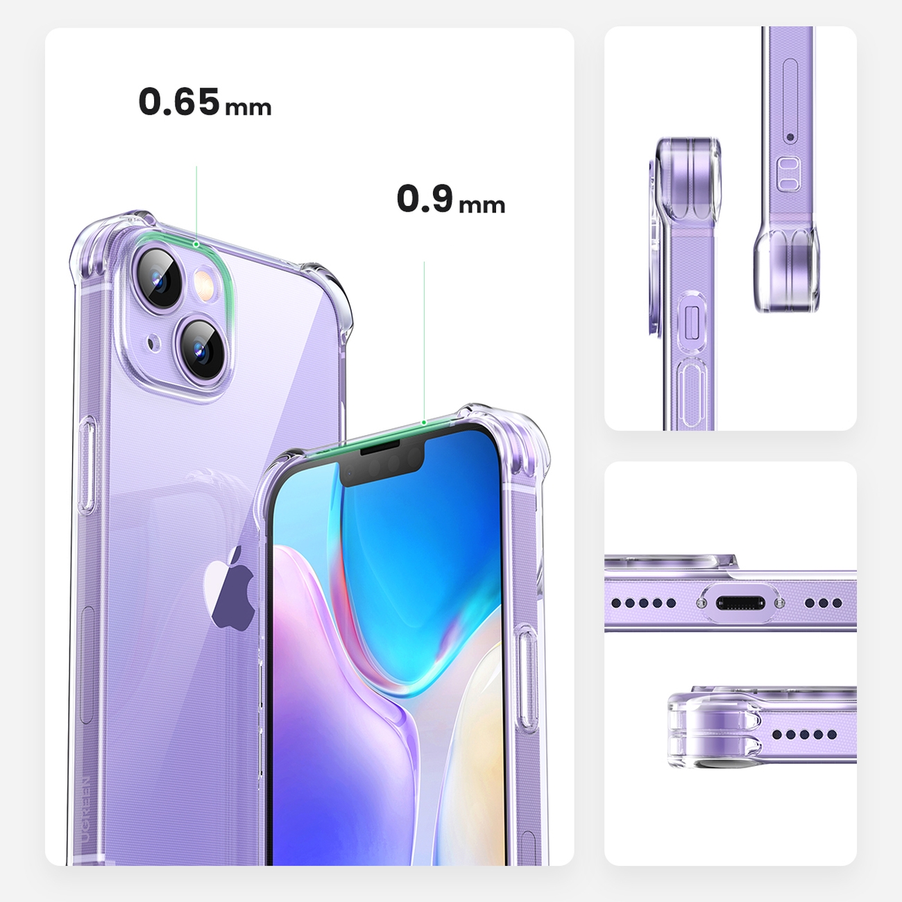 Capa de gel protetora Ugreen para Apple iPhone 14 - transparente