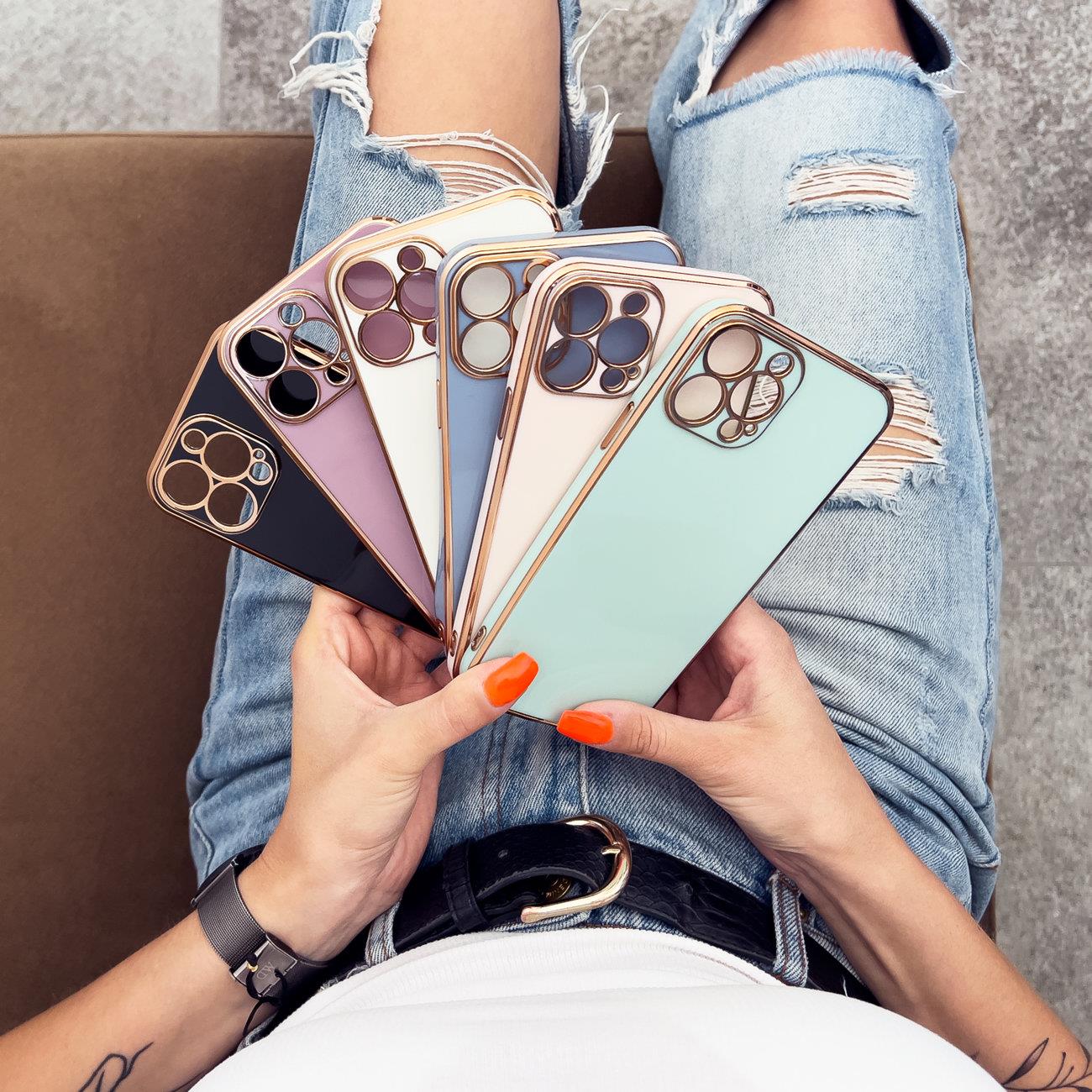 Capa de gel Lighting para Apple iPhone 12 - roxo
