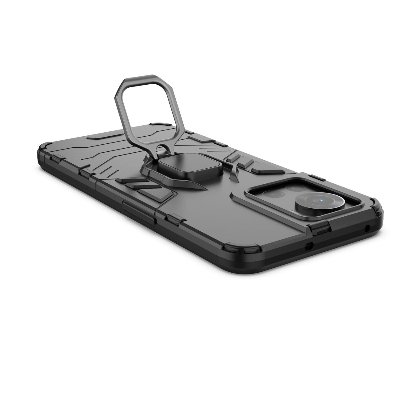 Capa Ring Armor resistente para OnePlus Ace - preto