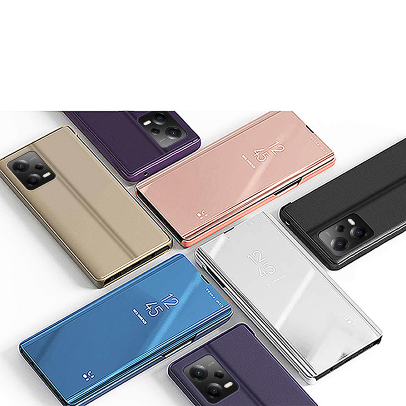 Capa Clear View para Xiaomi Redmi Note 12 Pro+ - preto