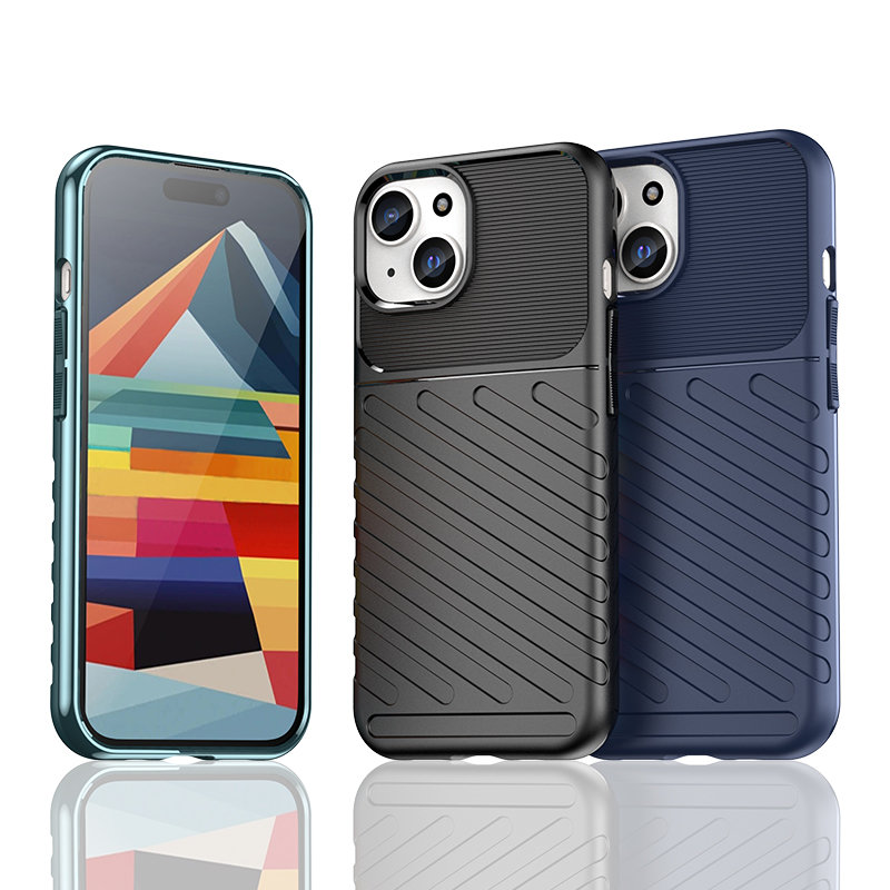 Capa resistente TPU para Apple iPhone 15 - preto