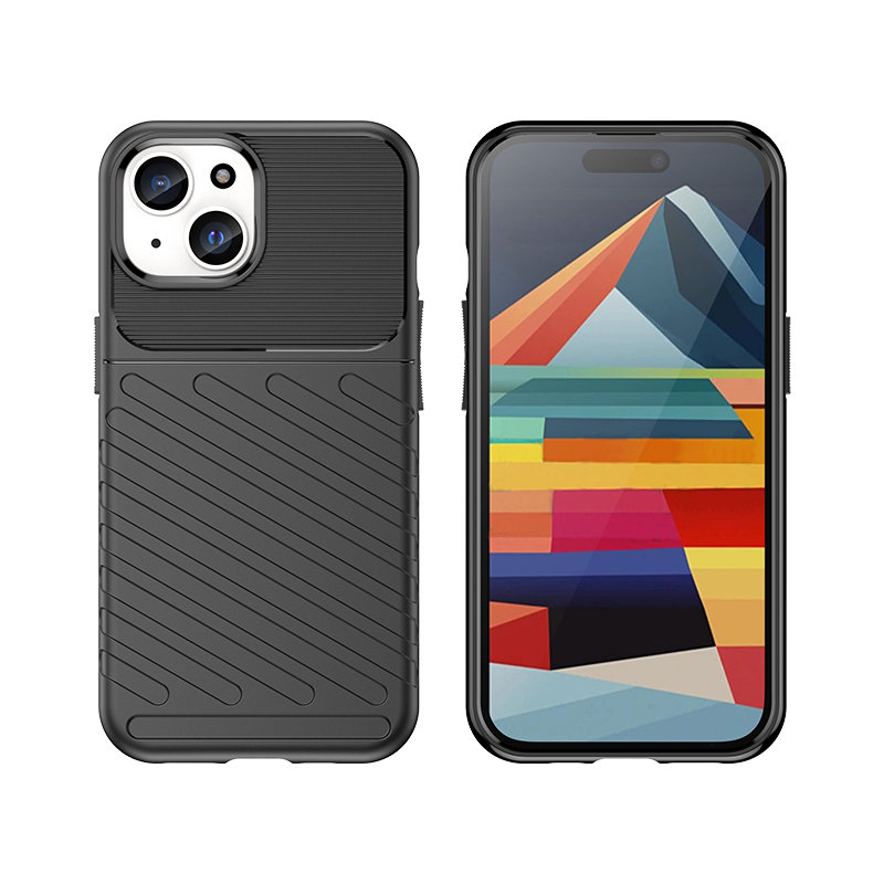 Capa resistente TPU para Apple iPhone 15 - preto