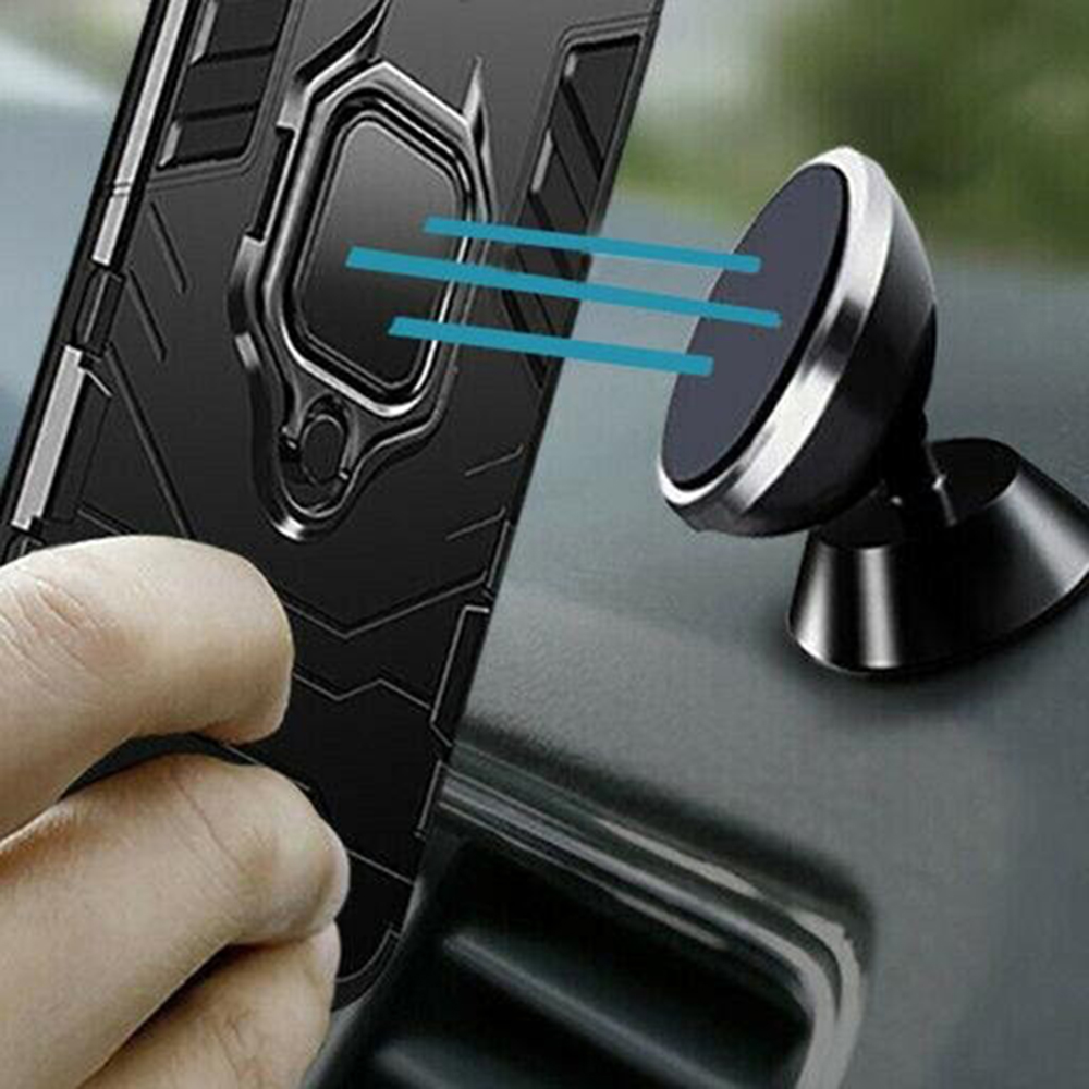 Capa Ring Armor resistente para Oppo Reno13 Pro - preto