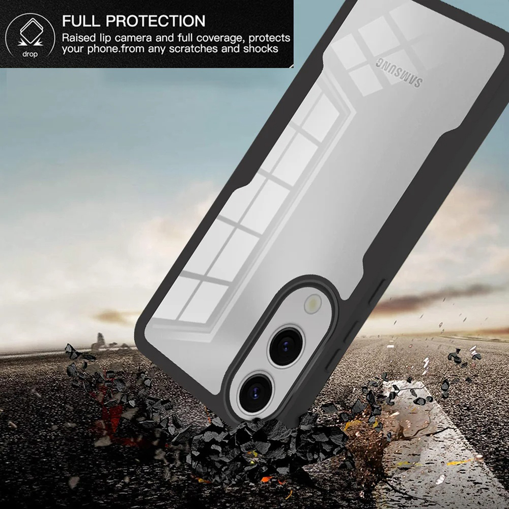 Capa Techsuit ColorVerse + película protetora para Samsung Galaxy S25 Edge – rosa