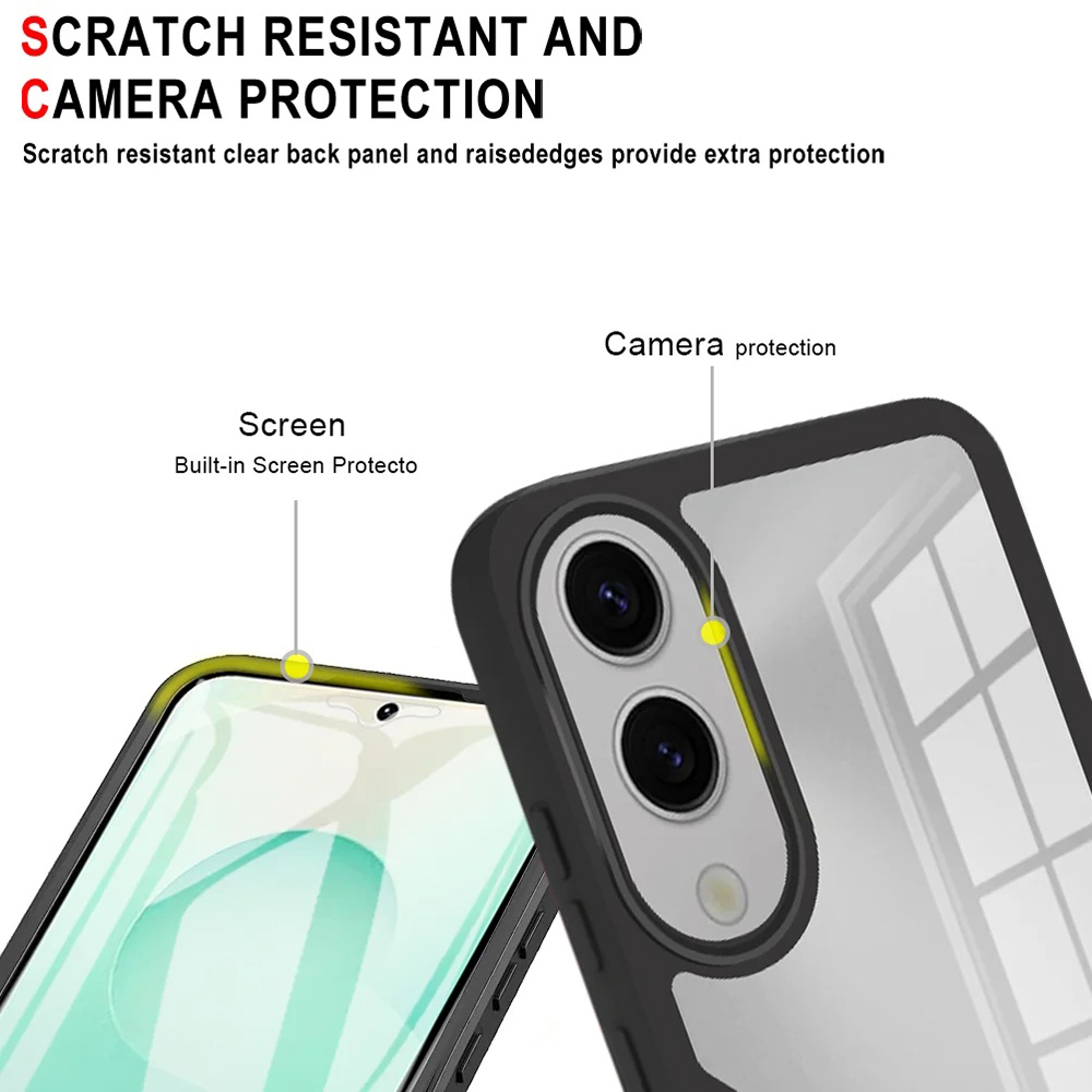 Capa Techsuit ColorVerse + película protetora para Samsung Galaxy S25 Edge – rosa