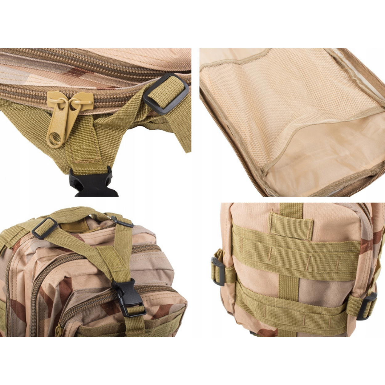 Mochila tática 30L - Castanho