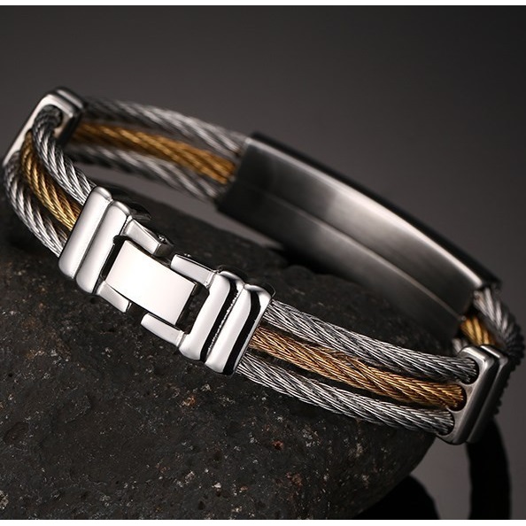 Pulseira Masculina WI-2576 - Prata