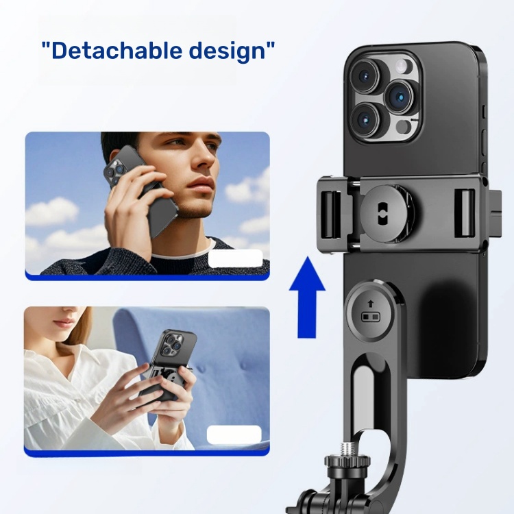 Bastão de selfie - tripé estável com controlo Bluetooth F16 - Preto