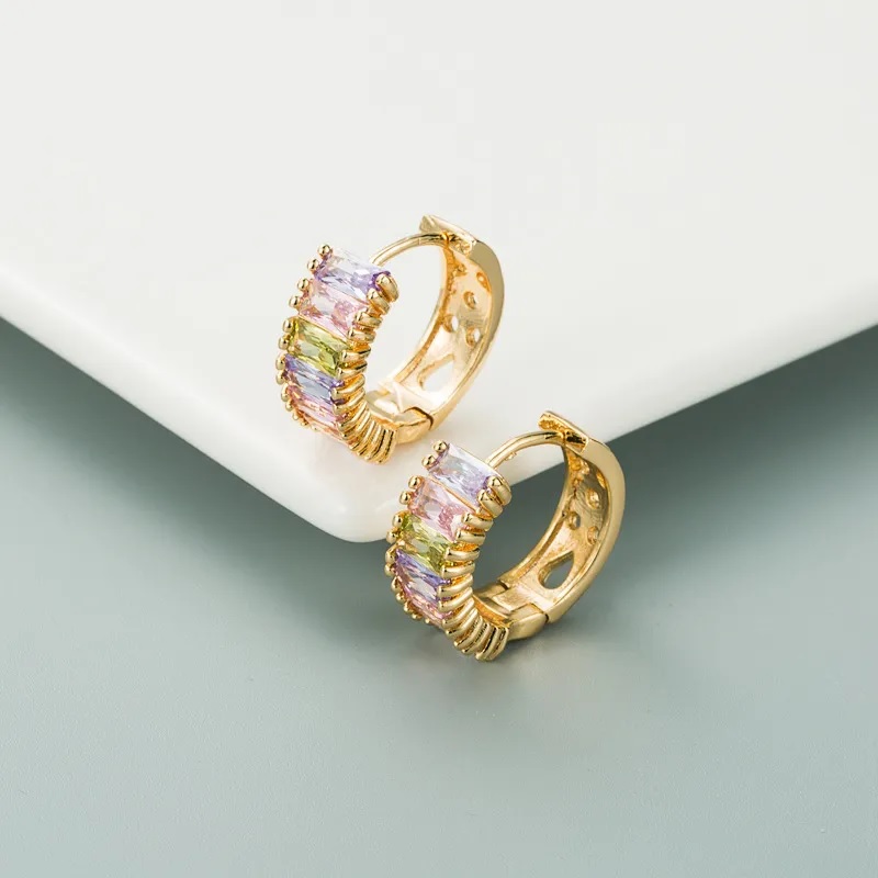 Brincos AI-28360 - Dourado / Multicolorido