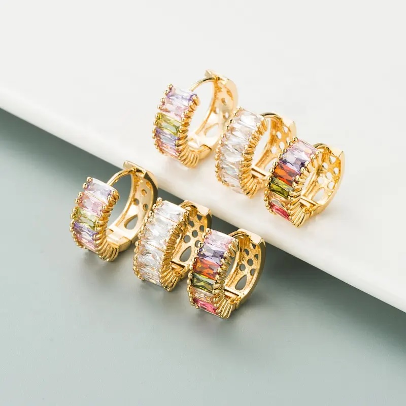Brincos AI-28360 - Dourado / Multicolorido