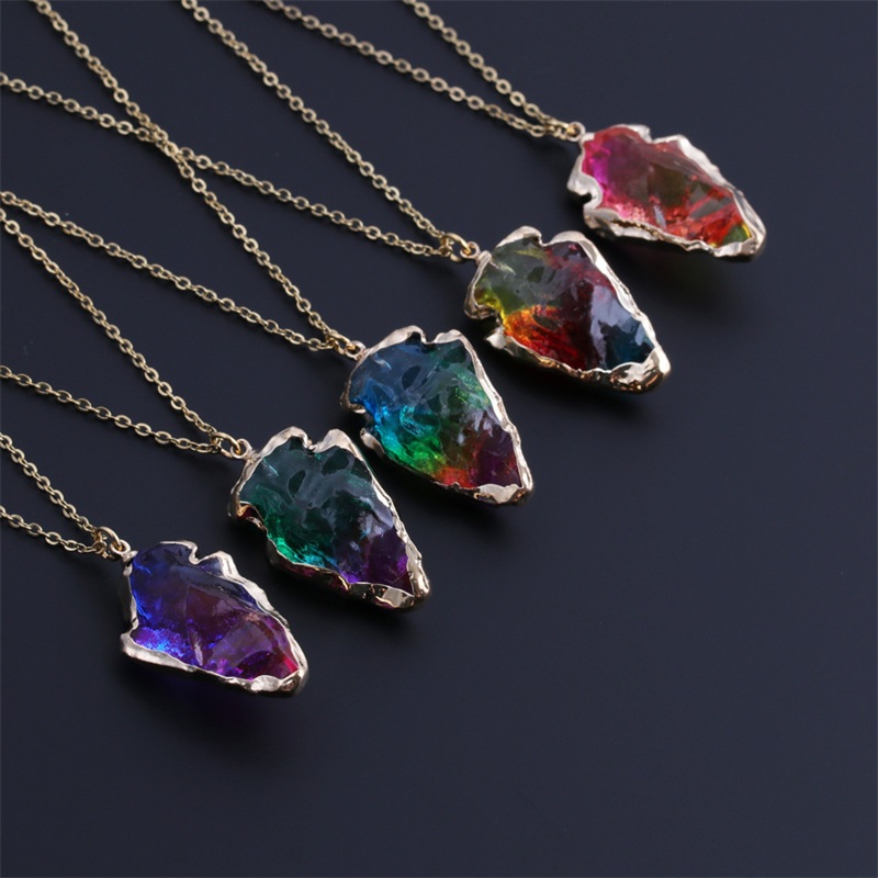 Colar Crystal Stone - Rosa / Amarelo