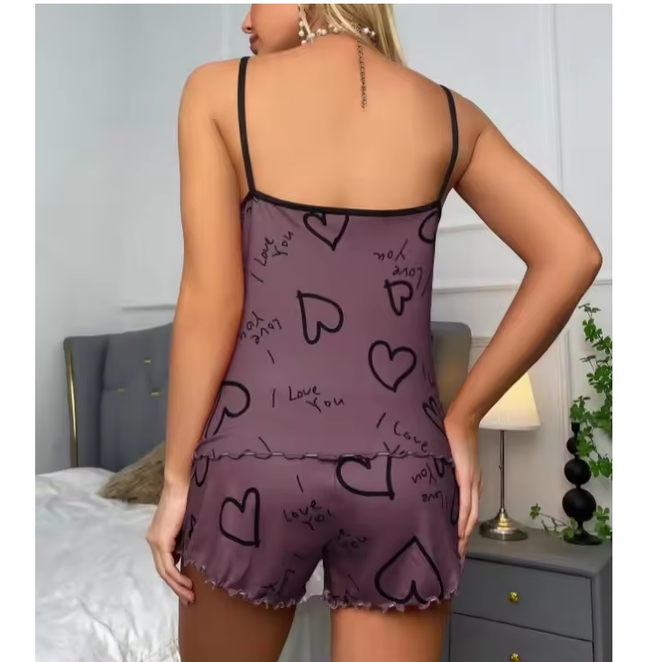 Pijama Curto Feminino I - 30560 - Roxo / L