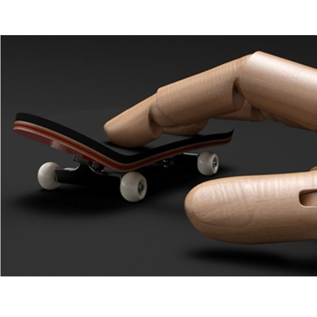 Skateboard de dedo - Azul Claro