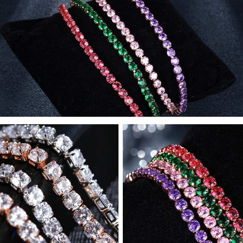Pulseira FL-4216 - Dourada / Cristal
