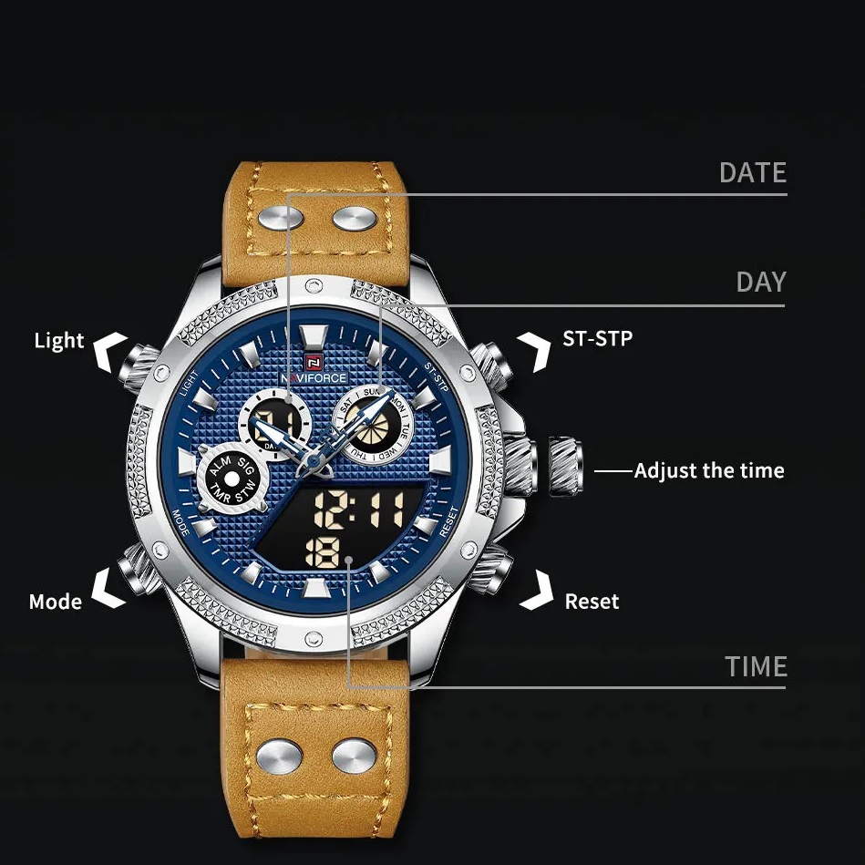 Relógio NAVIFORCE KA-29534 - Cinzento