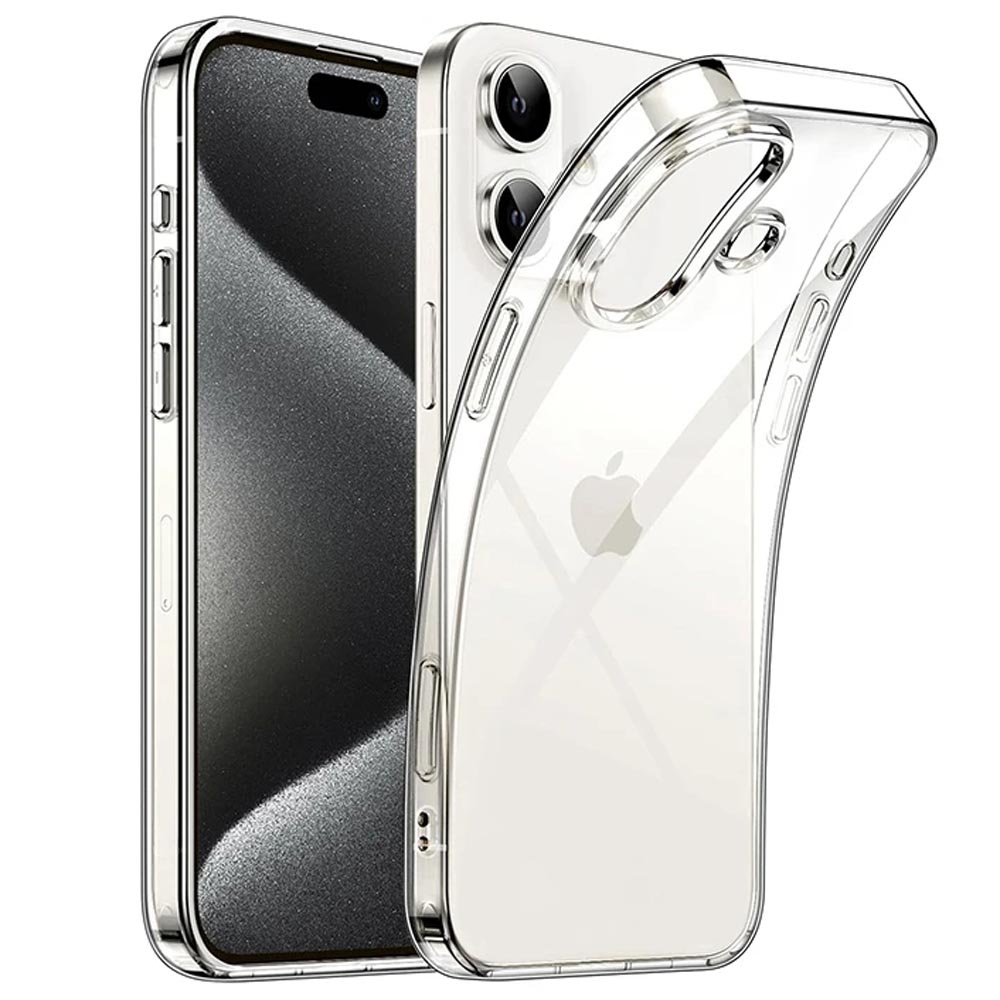 Capa protetora transparente para Apple iPhone 16 Plus - transparente
