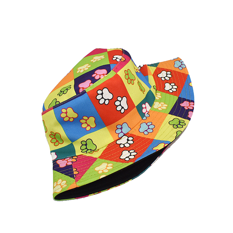 Chapéu bucket Patinhas - Multicolorido