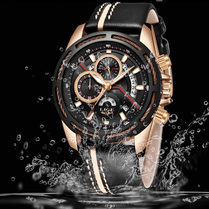 Relógio LIGE WH-4070 - Preto