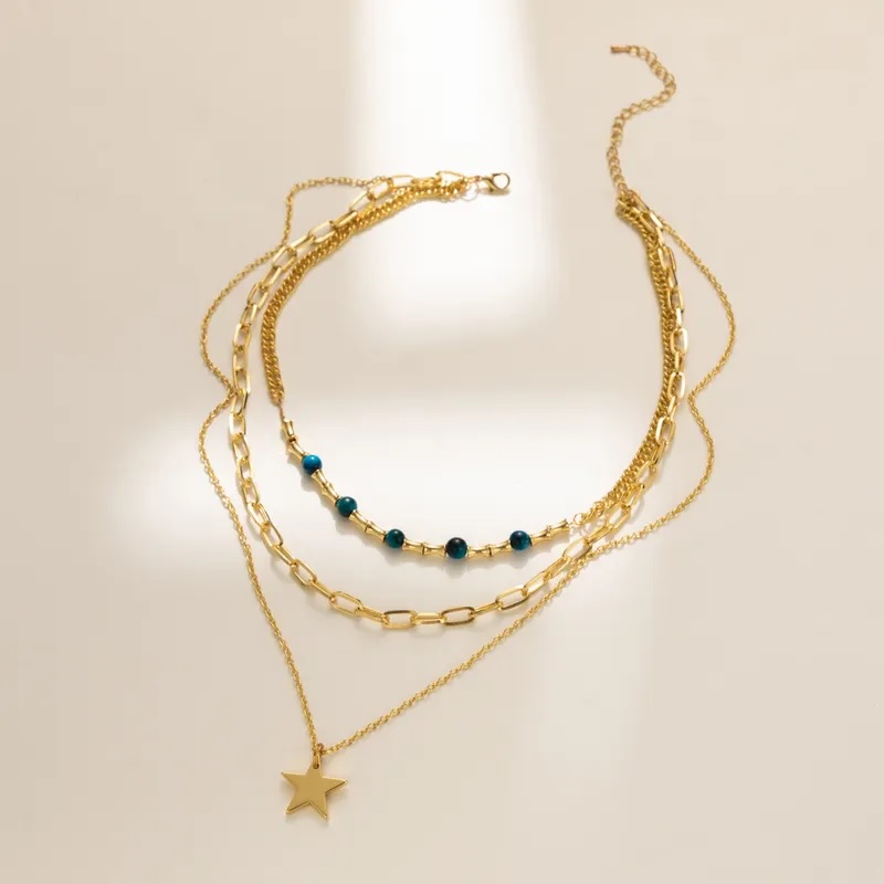 Colar RI-29408 - Dourado