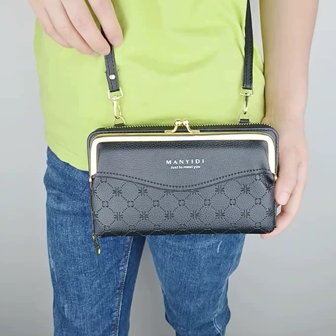 Carteira Crossbody LE-25219 - Cinza