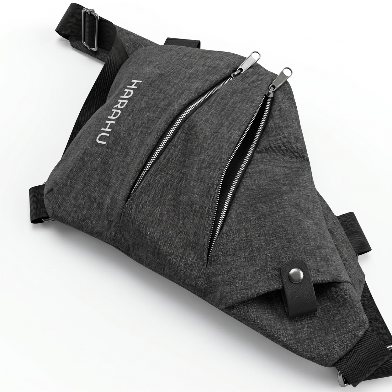Bolsa Crossbody Masculina HARAHU Instinct - Preta