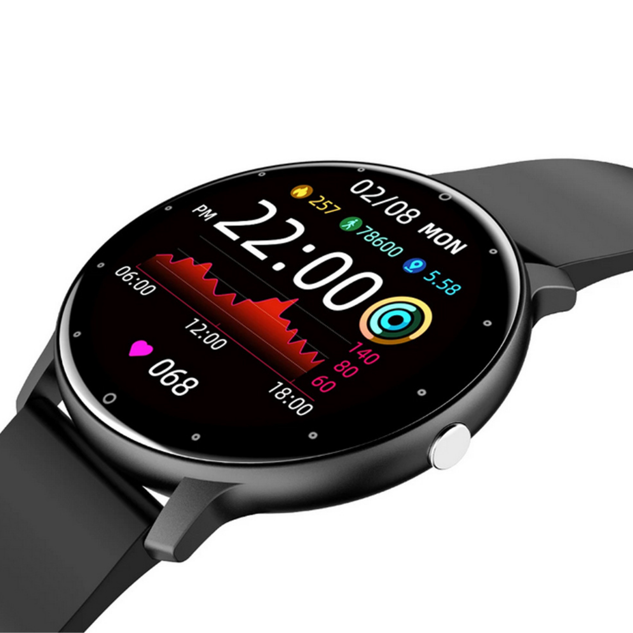 Smartwatch ZL02 - Preto