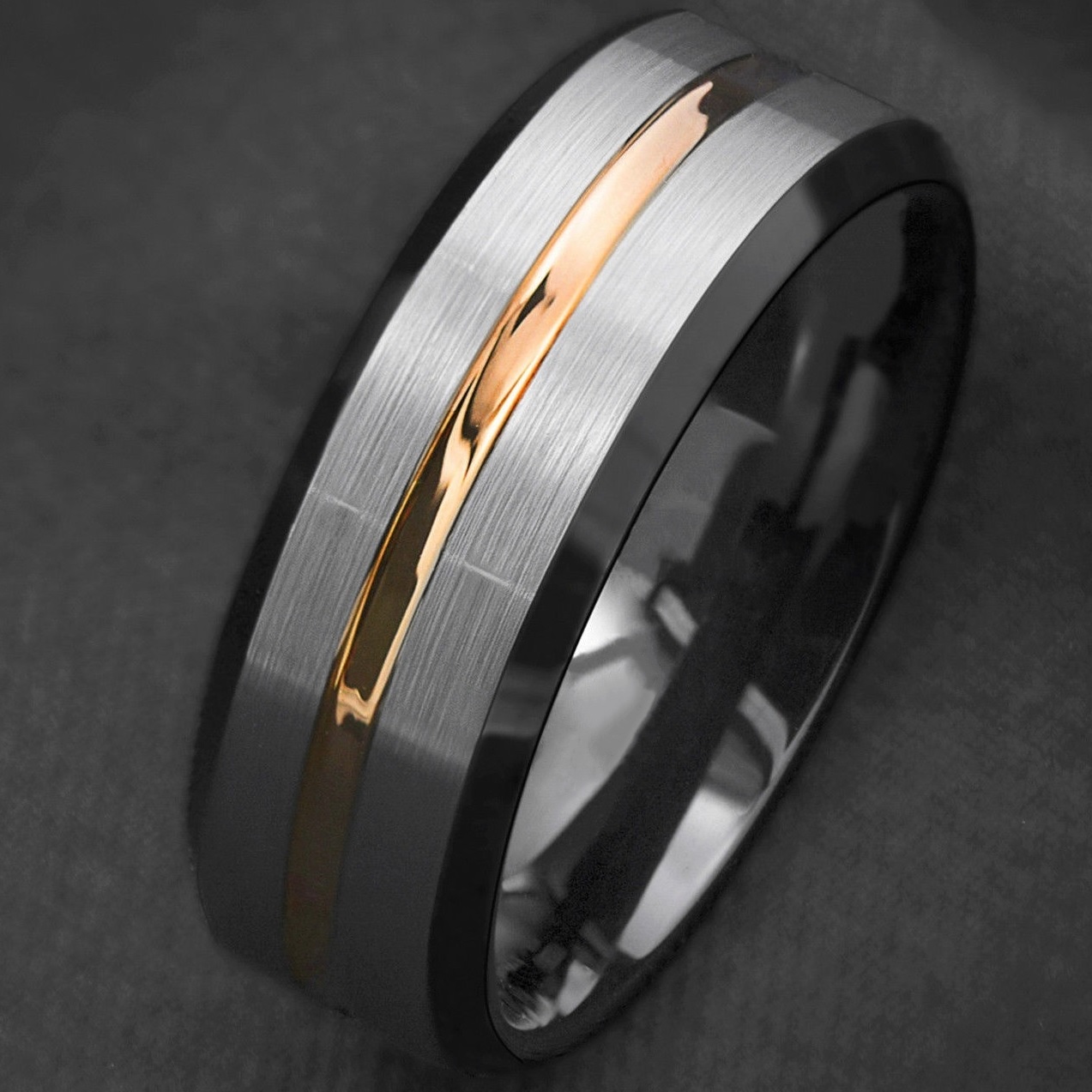 Anel AR-7148 - Prateado/Dourado/57mm
