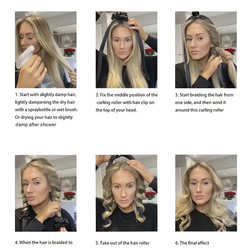 Acessório para ondular o cabelo - Castanho Claro