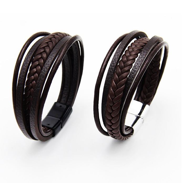 Pulseira Masculina SA-18810 - Preta