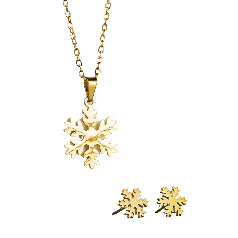 Conjunto Snowflake - Dourado