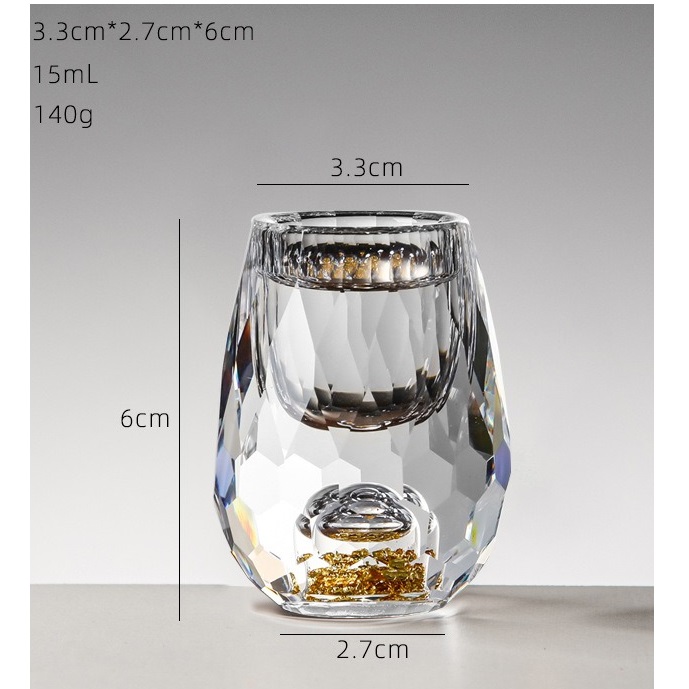 Copo de cristal EX-35414 - Turquesa / 15ml