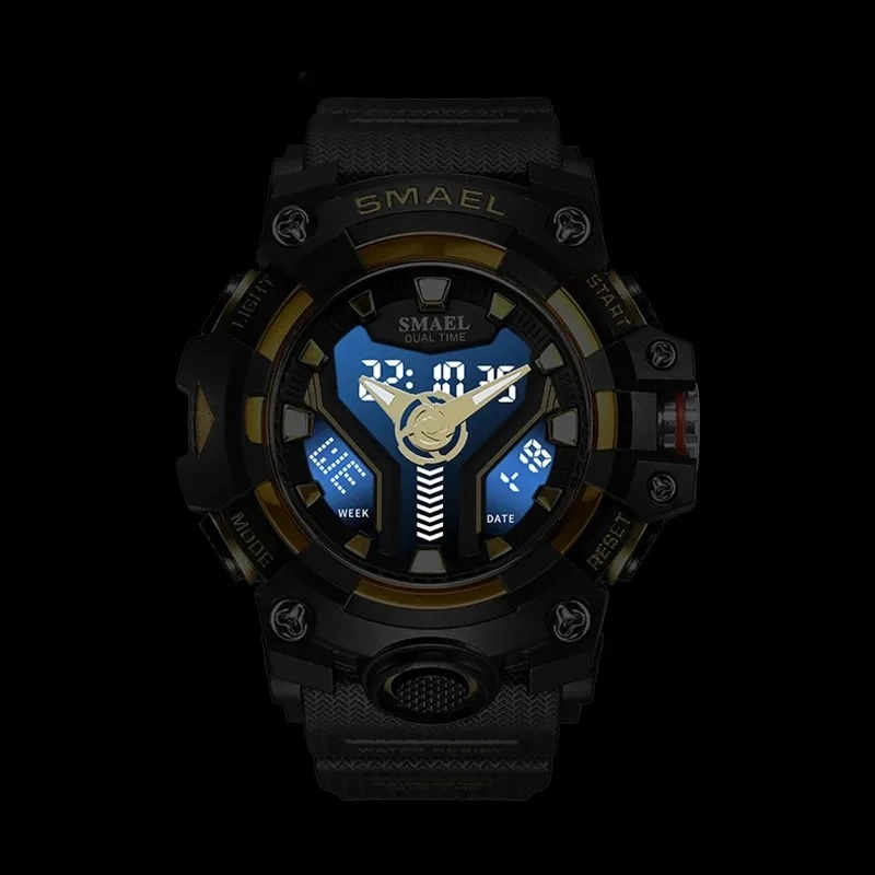 Relógio SMAEL FL-29469 - Azul / Laranja