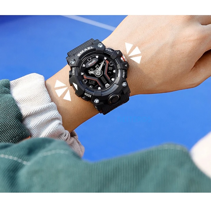 Relógio SMAEL FL-29469 - Azul / Laranja