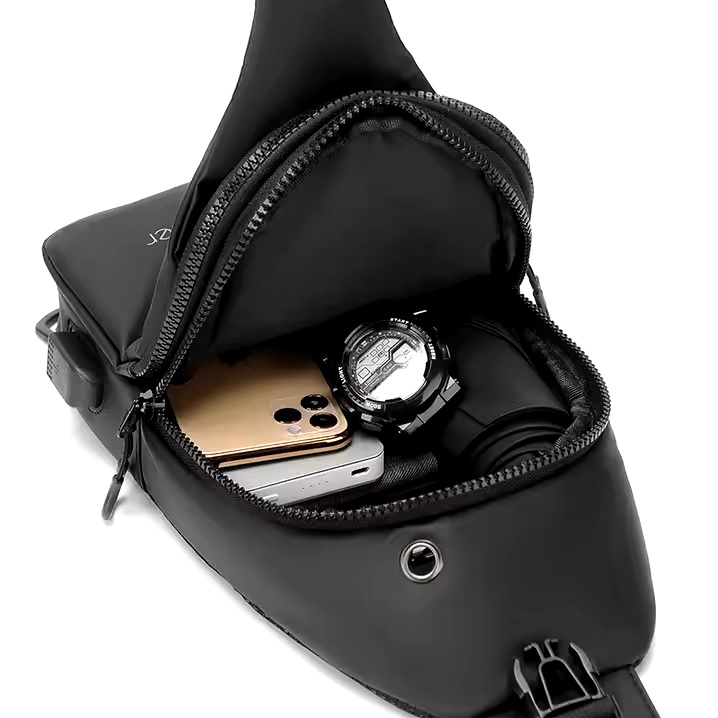 Bolsa de ombro WEIXIER SP-35644 - Preta