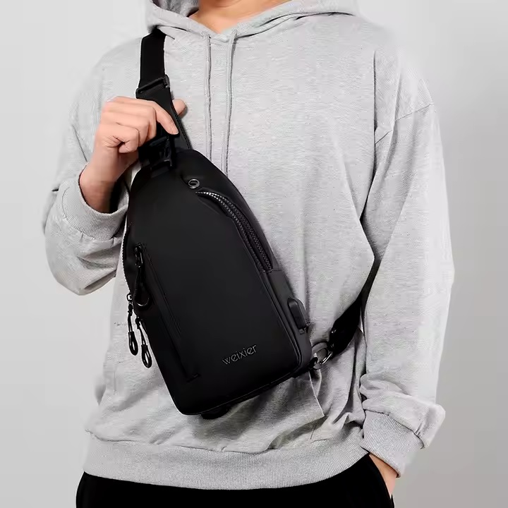 Bolsa de ombro WEIXIER SP-35644 - Preta