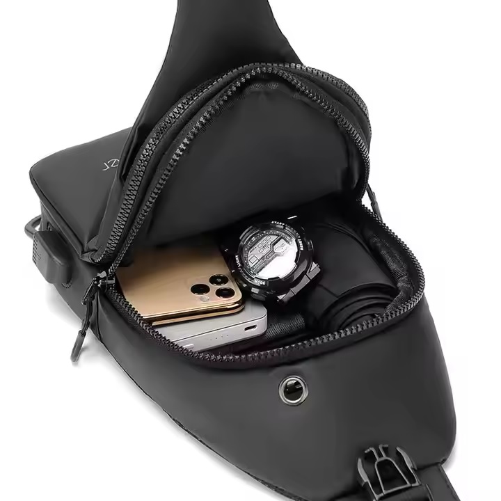 Bolsa de ombro WEIXIER SP-35644 - Preta