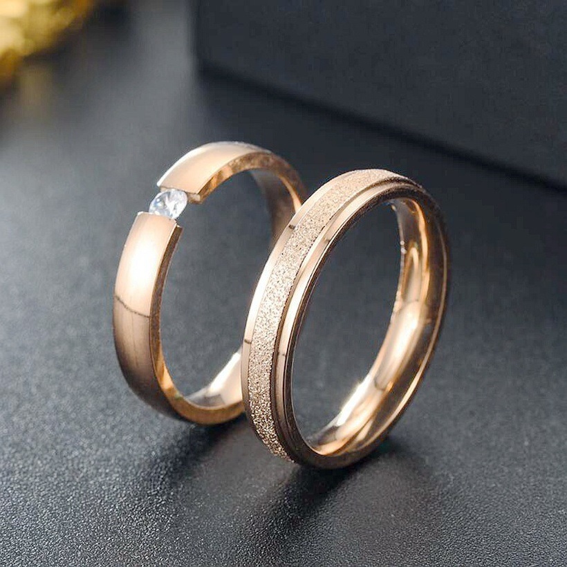 Anel feminino SY-17536 - Dourado / Rosa / 49mm