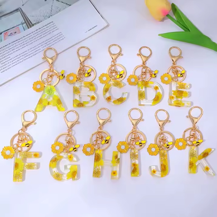 Chaveiro Alfabeto - Z / Amarelo