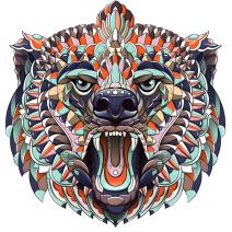 Puzzle de madeira - Bear / L