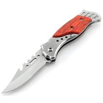 Faca dobrável outdoor OS-28785 - Castanho