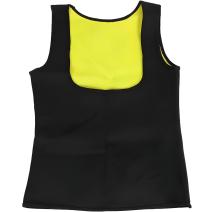 Top Feminino de Fitness em Neoprene FP - 40416 - Preto / Amarelo / L