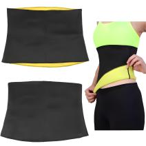 Cinta de Fitness em Neoprene CO - 40432 - Preto / Amarelo / M