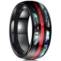 Anel RE-32095 - Preto / Vermelho / 62mm