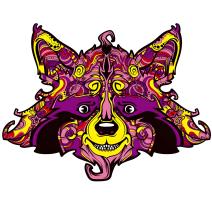 Puzzle de madeira - Raccoon / L