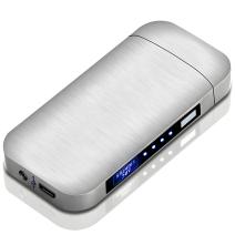Isqueiro elétrico com carregamento USB TO-25708 - Prateado