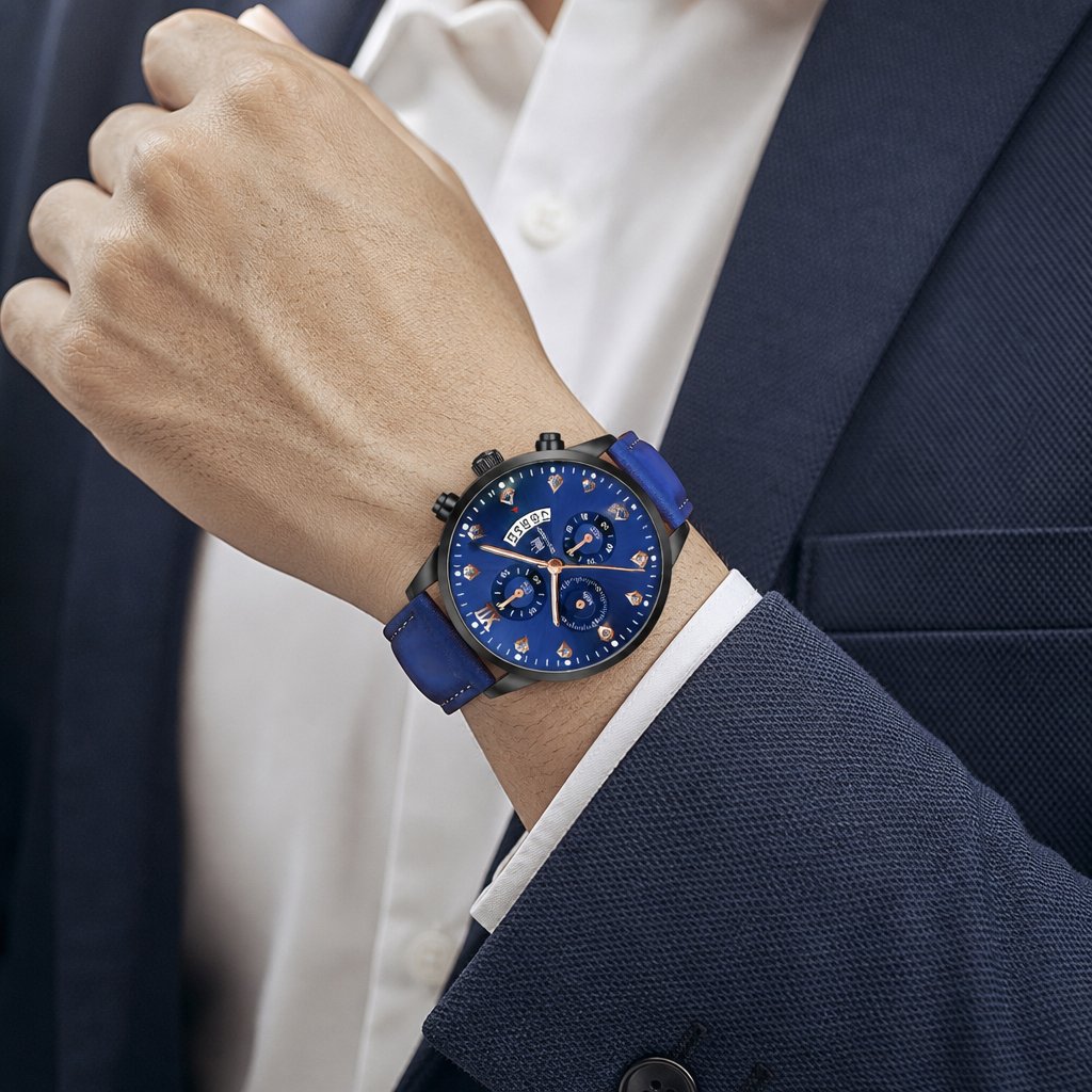 Relógio QU-14272 - Azul